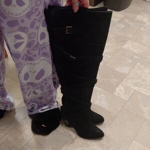 Elegant Black Over the Knee Boots
